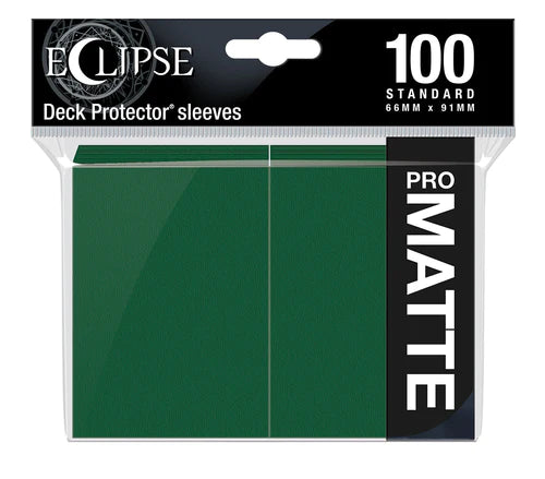 Eclipse Standard Matte Sleeves - Forest Green Ultra Pro