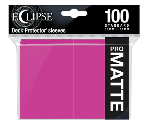 Eclipse Standard Matte Sleeves - Hot Pink Ultra Pro