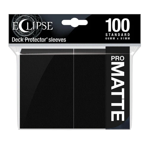 Eclipse Standard Matte Sleeves - Jet Black Ultra Pro