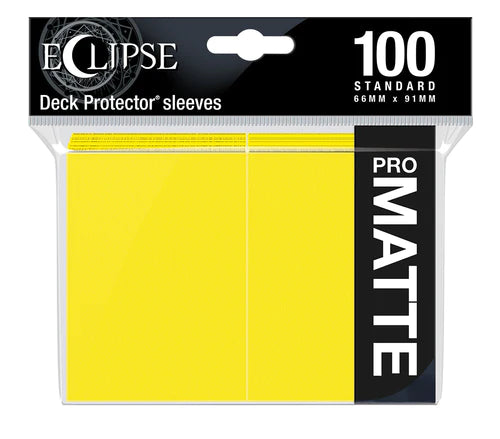 Eclipse Standard Matte Sleeves - Lemon Yellow Ultra Pro
