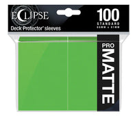Eclipse Standard Matte Sleeves - Lime Green Ultra Pro