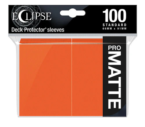 Eclipse Standard Matte Sleeves - Pumpkin Orange Ultra Pro