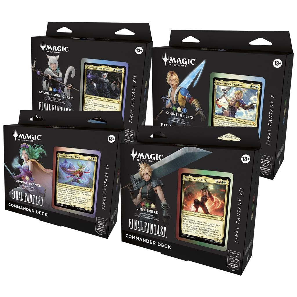 Final Fantasy Commander Deck Set MTG (4 Decks)