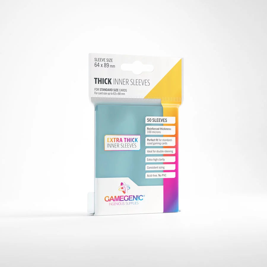 Gamegenic - Thick Inner Sleeves (50 Sleeves)