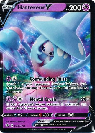 Hatterene V Pokemon Promo Card SWSH055