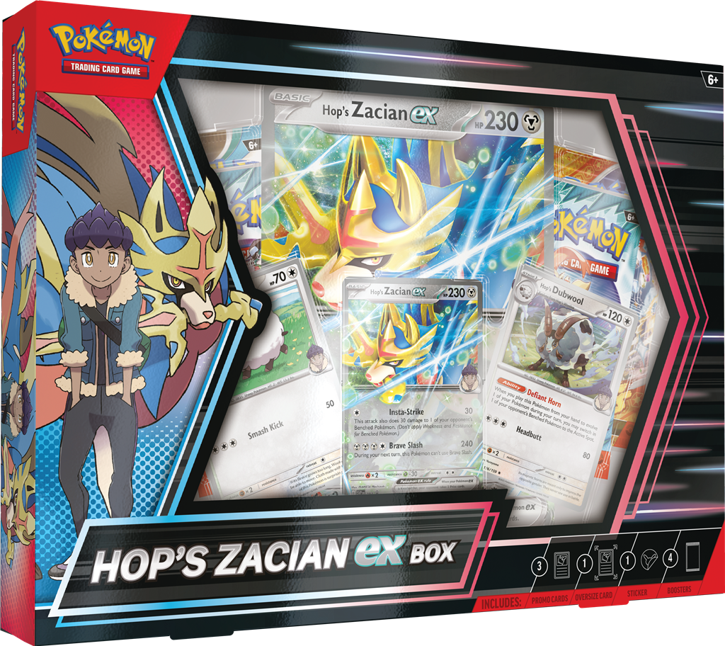 Hop's Zacian ex Box Pokemon