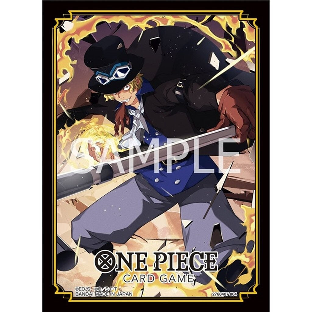 one piece official tcg+ sleeve sabo