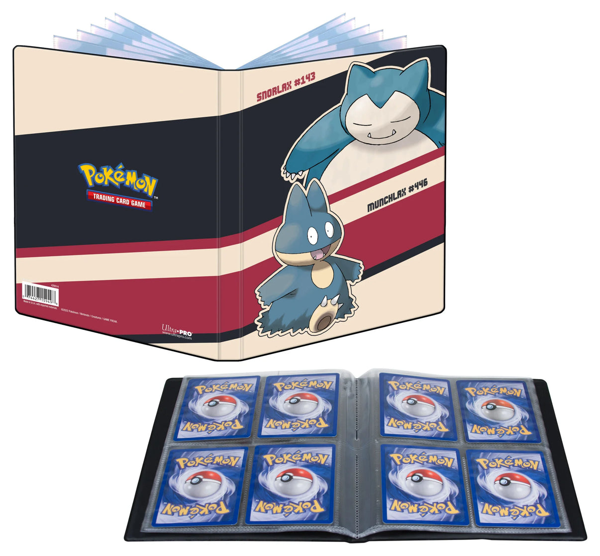 Pokemon 4-Pocket Portfolio Snorlax & Munchlax Ultra Pro