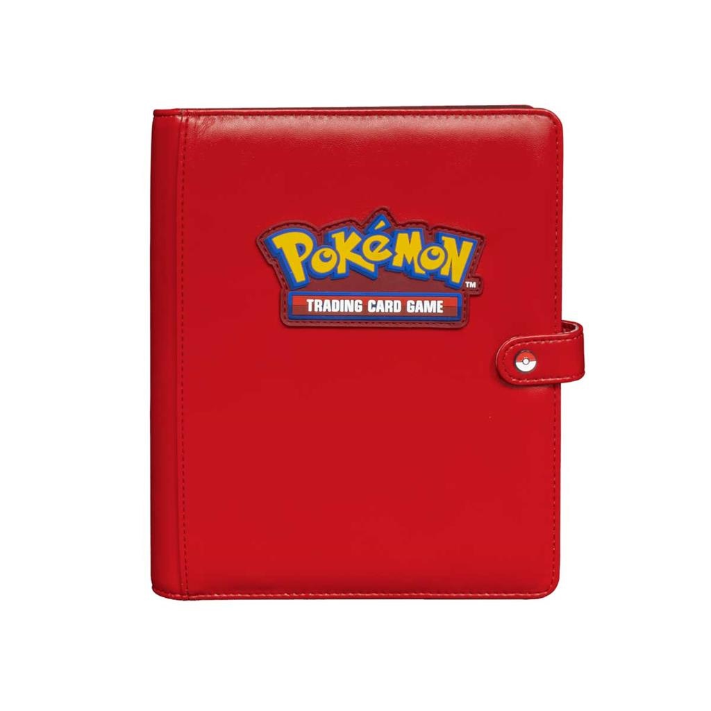 Pokemon 4-Pocket Premium Snap Binder - Red