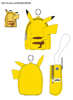 Pokemon Micro Bag Pikachu Back