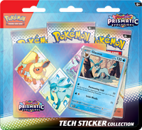 Pokemon Scarlet & Violet Prismatic Evolutions Glaceon Tech Sticker Collection