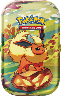 Pokemon Scarlet & Violet Prismatic Evolutions Mini Tin Flareon