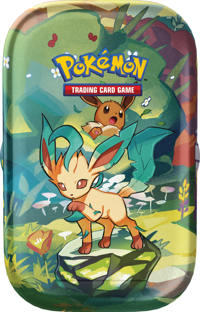 Pokemon Scarlet & Violet Prismatic Evolutions Mini Tin Leafeon