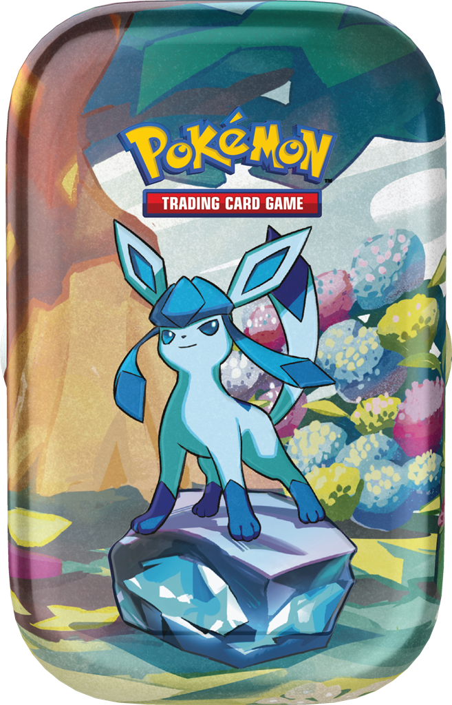 Pokemon Scarlet & Violet Prismatic Evolutions Mini Tin Glaceon