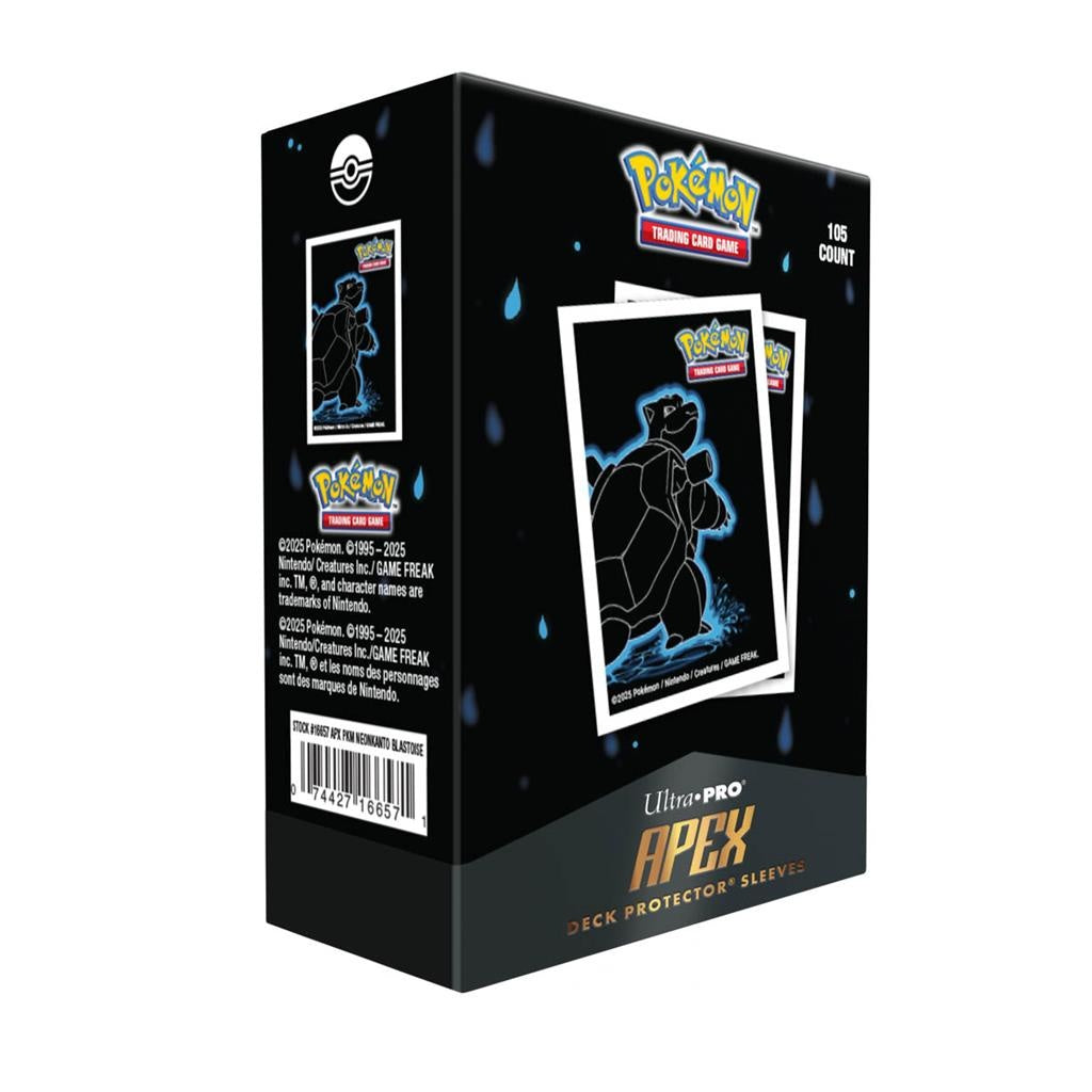 Pokemon Ultra Pro - Neon Kanto - Apex Deck Protector Sleeves - Blastoise