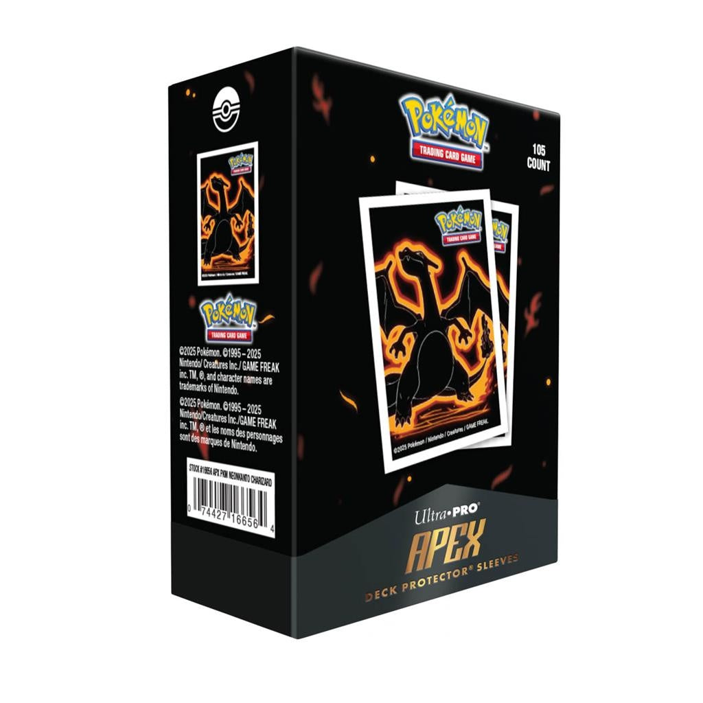 Pokemon Ultra Pro - Neon Kanto - Apex Deck Protector Sleeves - Charizard