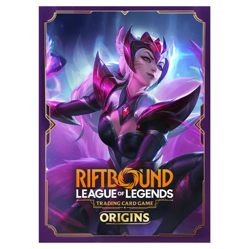Riftbound League of Legends TCG - Origins Ahri Art Sleeves (100 Sleeves)