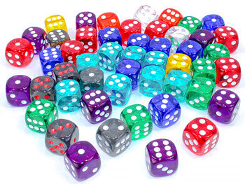 Translucent D6 Dice Chessex 16mm