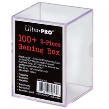 Ultra Pro - 2-Piece Storage Box - 100 Cards - Clear (2 Boxes)