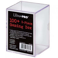 Ultra Pro - 2-Piece Storage Box - 100 Cards - Clear (2 Boxes)